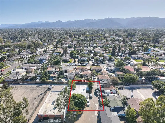 an aerial view of a city