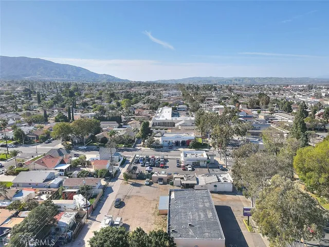 an aerial view of a city