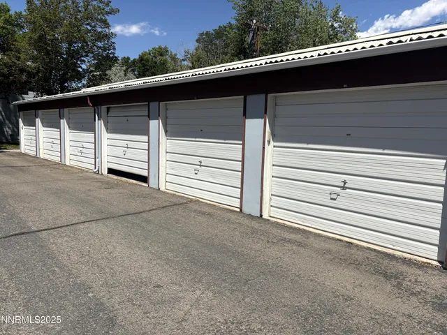 a view of a house with a garage