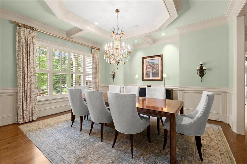 322 Edwards Brook Lane Canton, GA 30115 - Photo 14 of 99 a view of a dining room with furniture window and outside view