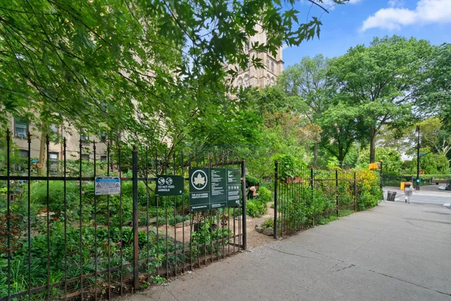 a view of a building with a street