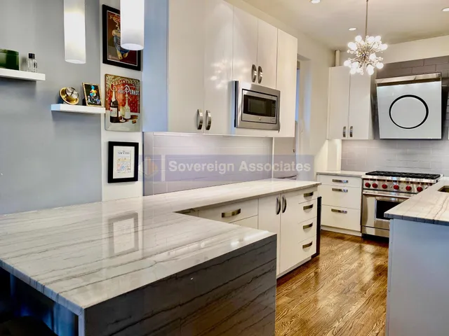 a living room with furniture wooden floor and dining table
