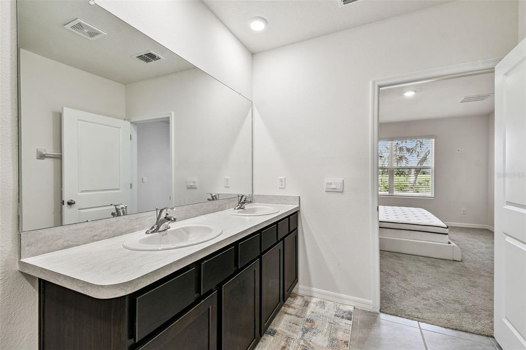 33635 Field Maple Loop Wesley Chapel, FL 33545 - Photo 25 of 35 a bathroom with a sink and a mirror