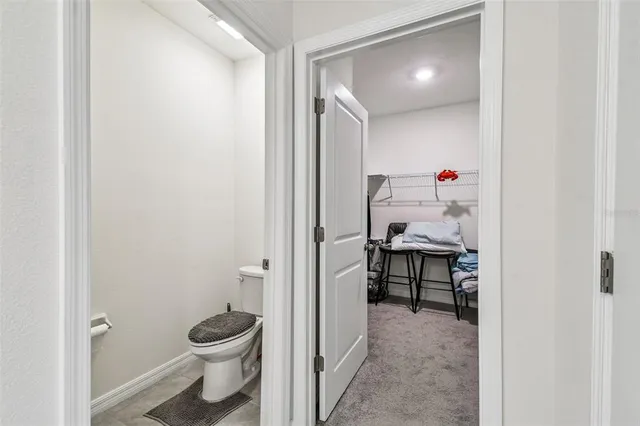 a view of backyard with green space