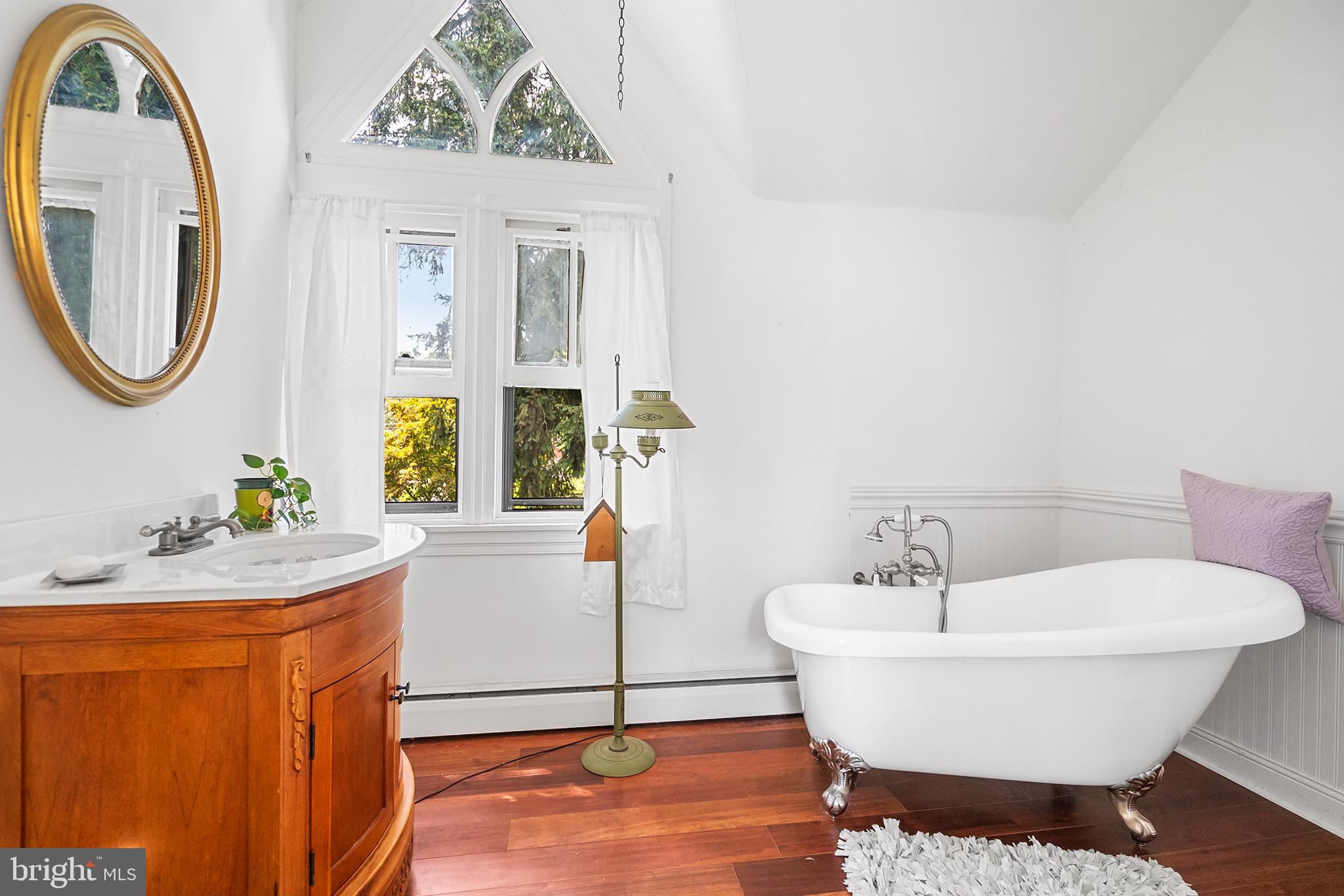 143 Barto Road Barto, PA 19504 - Photo 36 of 37 a bathroom with a sink and a mirror