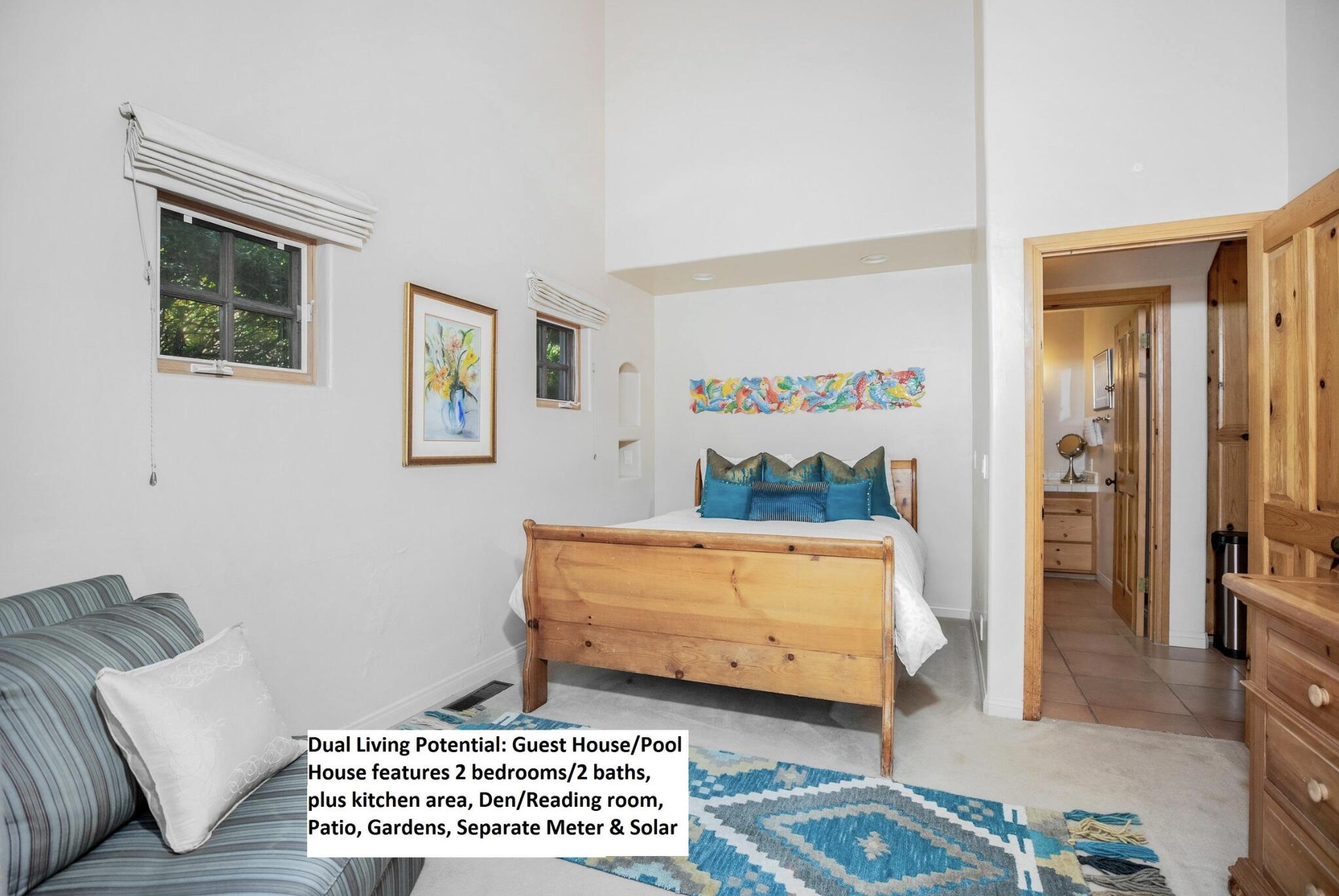 3756 Foothill Road Santa Barbara, CA 93105 - Photo 37 of 70 Pool House main floor Bedroom - Queen