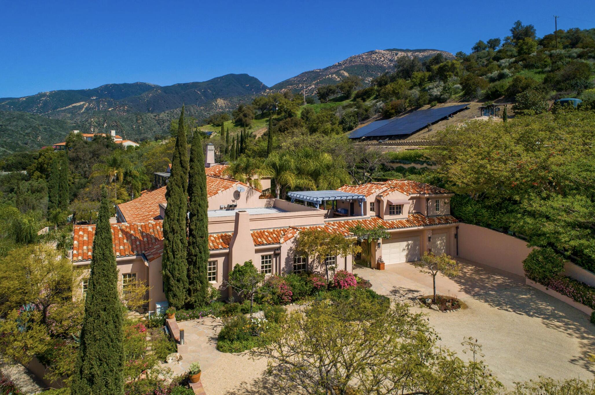 3756 Foothill Road Santa Barbara, CA 93105 - Photo 66 of 70 a view of a houses with a yard and mountain