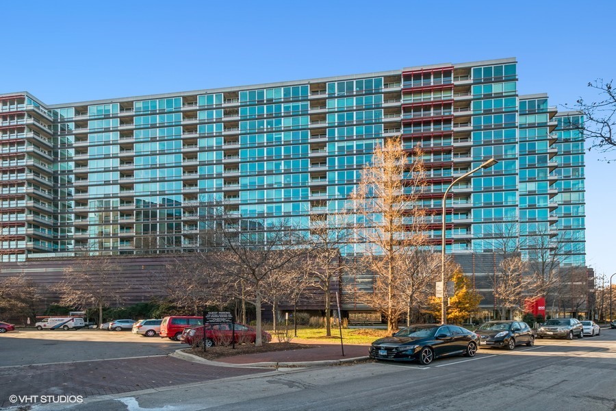 800 Elgin Road, Unit 517 Evanston, IL 60201 - Photo 1 of 20 a front view of a building with street view
