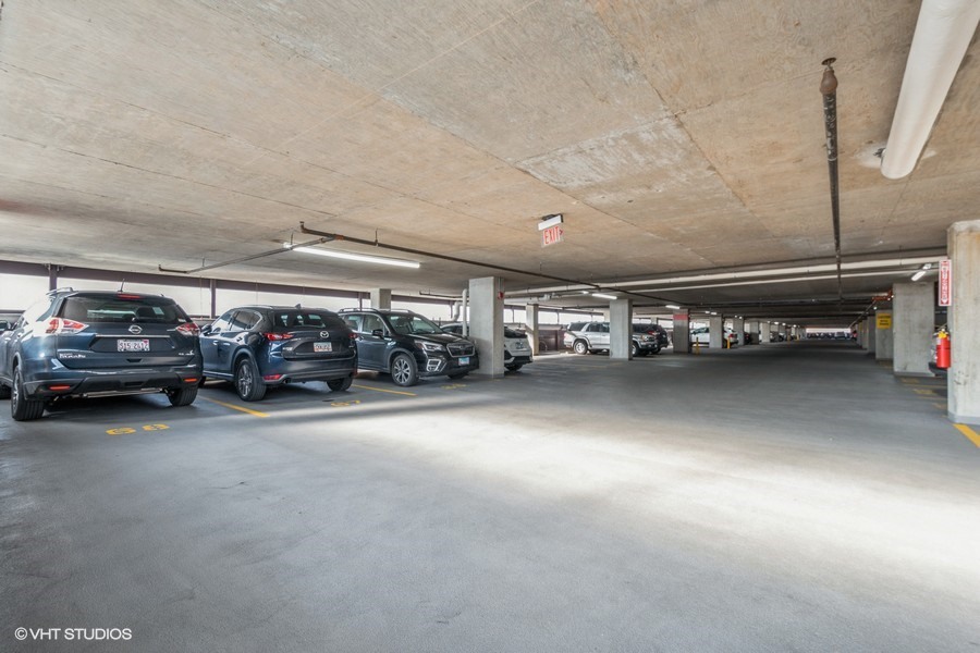 800 Elgin Road, Unit 517 Evanston, IL 60201 - Photo 20 of 20 a view of parking garage with cars