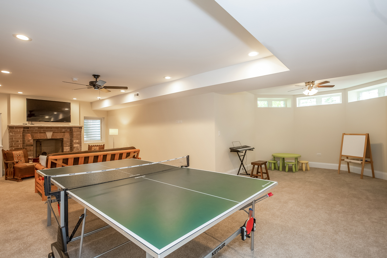 192 Riverside Road Riverside, IL 60546 - Photo 39 of 56 a room with table chairs and a projector screen