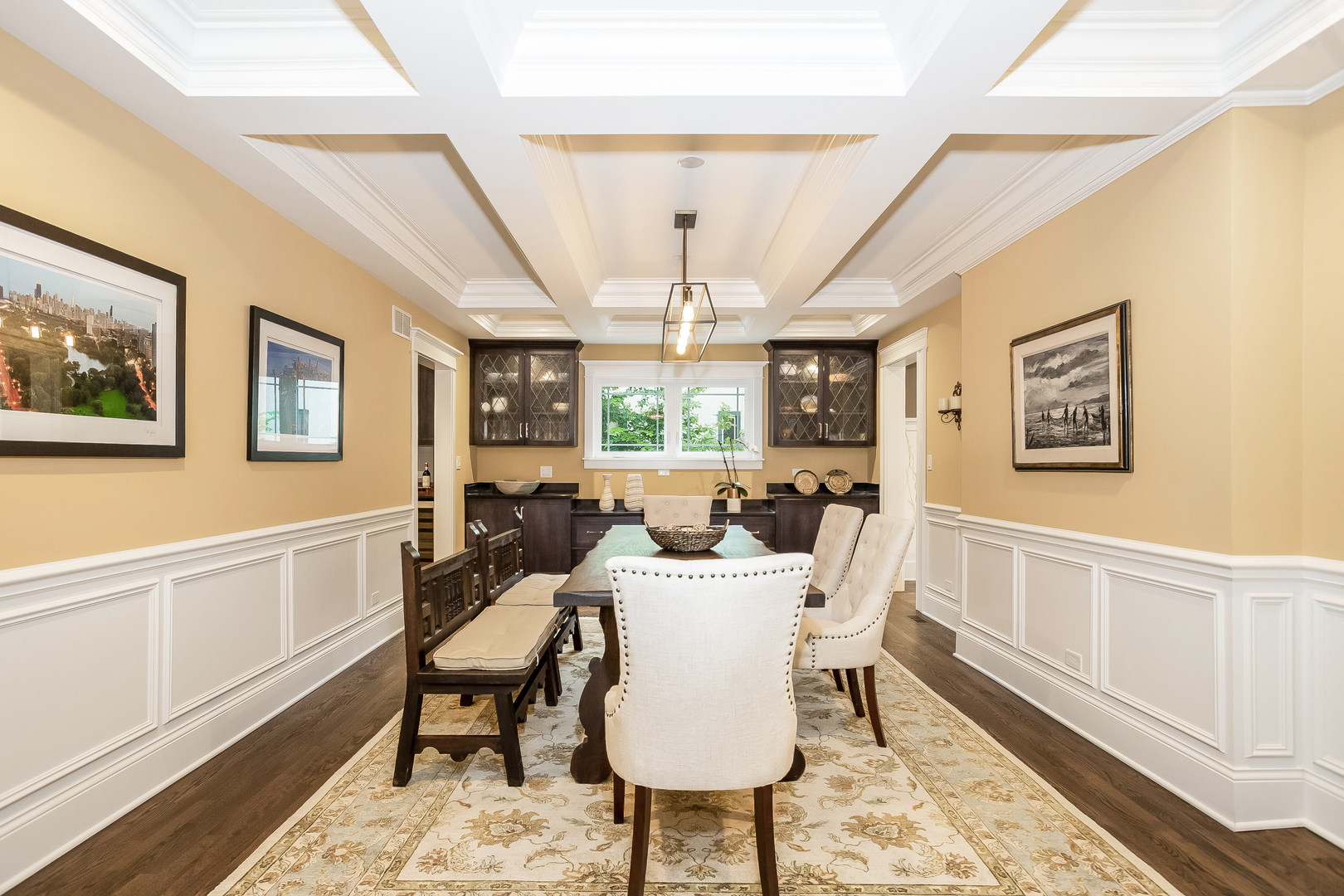 192 Riverside Road Riverside, IL 60546 - Photo 6 of 56 a view of a dining room with furniture window and wooden floor