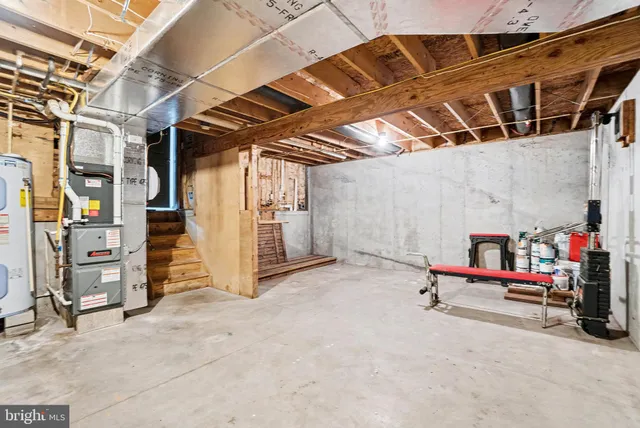 a picture of a bench in front of a door