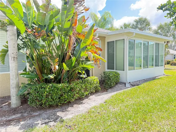 a view of a backyard with plants