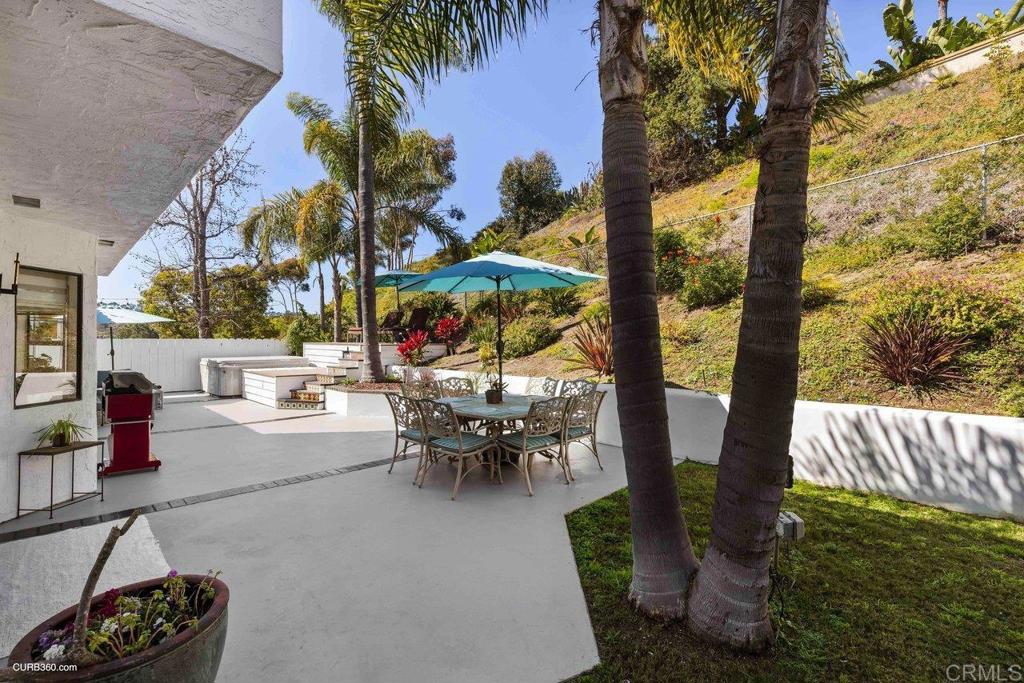1618 Buttercup Road Encinitas, CA 92024 - Photo 32 of 33 an outdoor living space with furniture and garden view