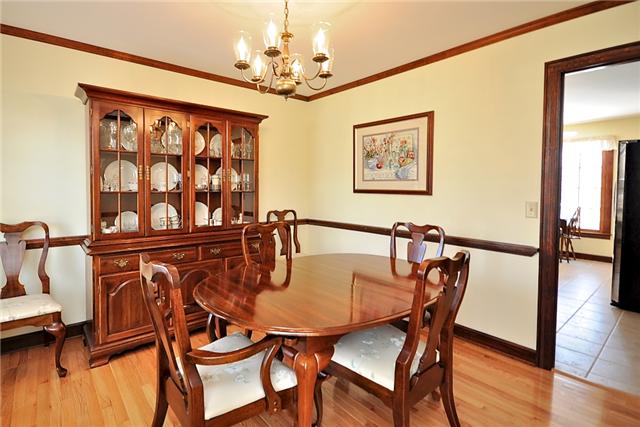 328 View Ridge Drive Goodlettsville, TN 37072 - Photo 9 of 20 The Formal Dining Room offers lovely Hardwood Floors and ample space for a China Hutch, Server and Seating for 6-8 People.