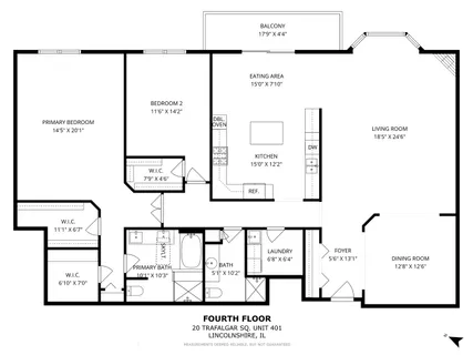 $399,900 | 20 Trafalgar Square, Unit 401, Lincolnshire, IL 60069