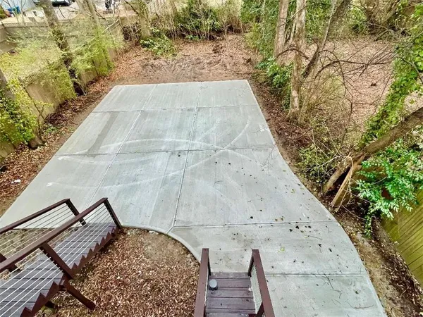 a view of wooden floor