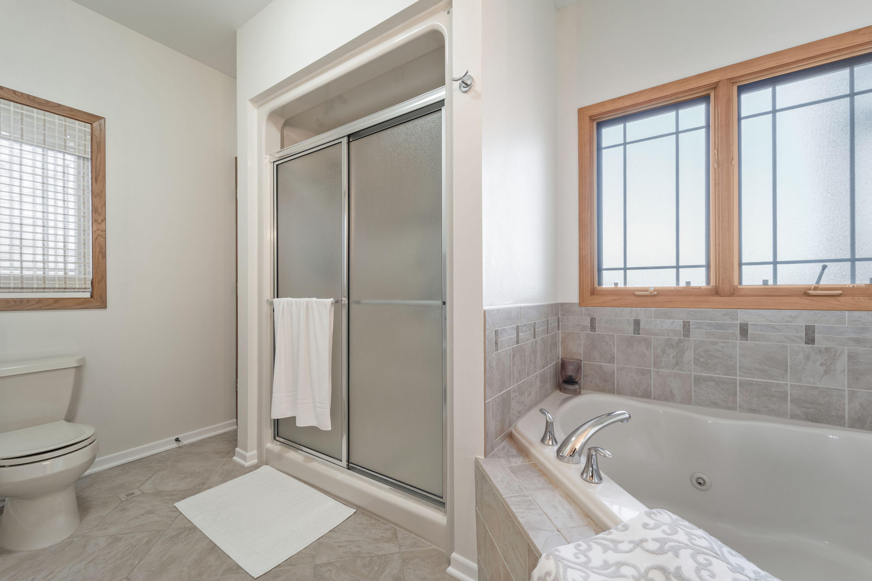 9340 Millstone Drive Mount Pleasant, WI 53406 - Photo 24 of 55 Master Bathroom Shower and Soaking Tub