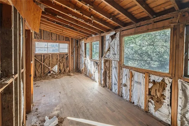 a view of a room with stairs