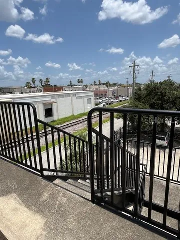 a view of city from a roof