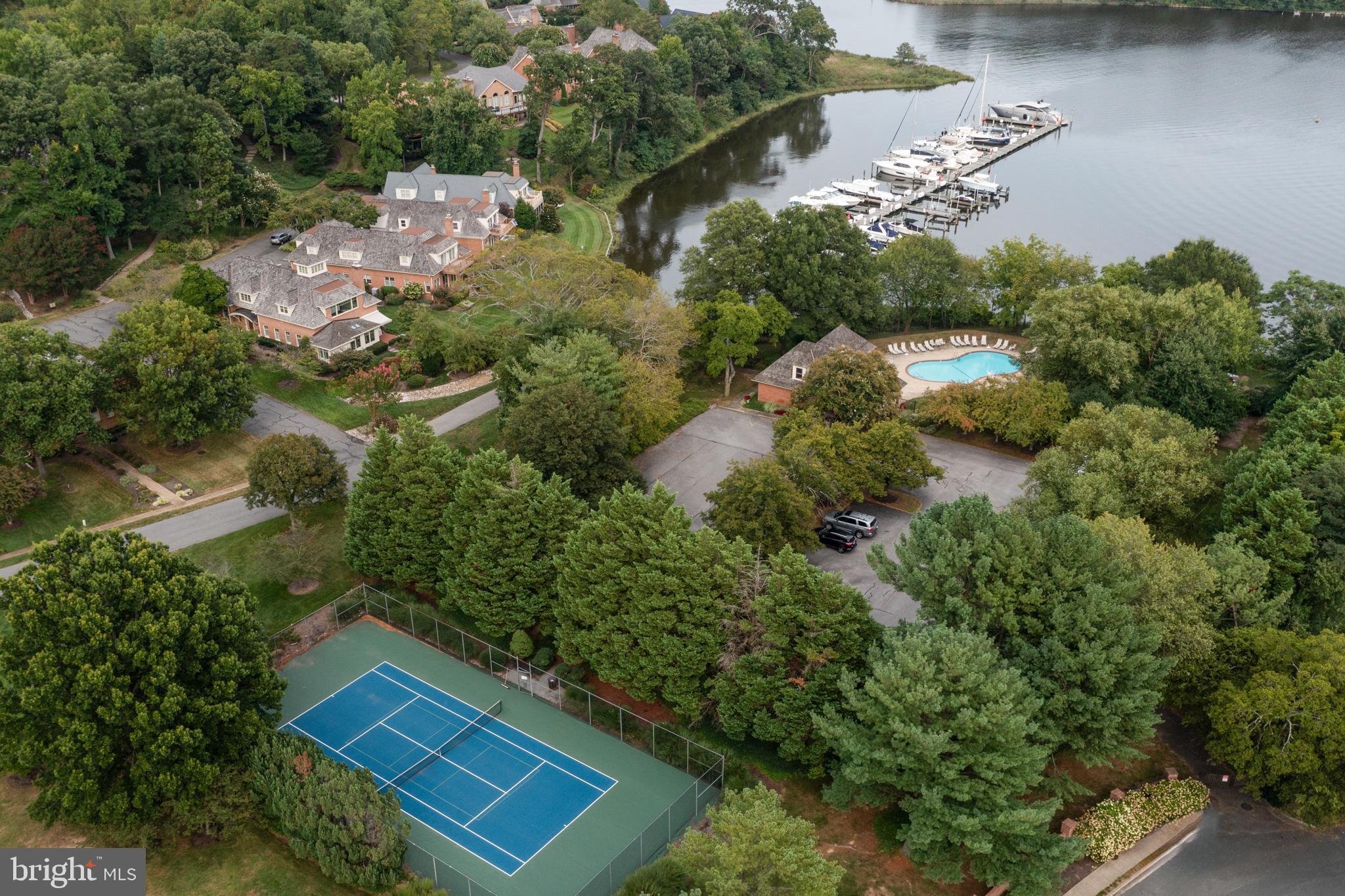 150 South River Landing Road Edgewater, MD 21037 - Photo 49 of 50 an aerial view of a house with a yard and lake view