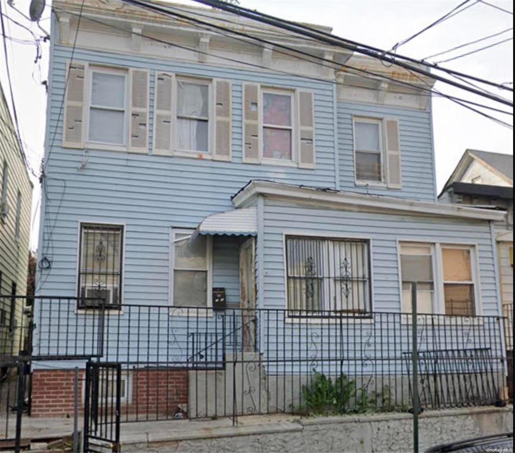 a front view of a house