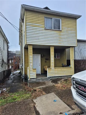a front view of a house