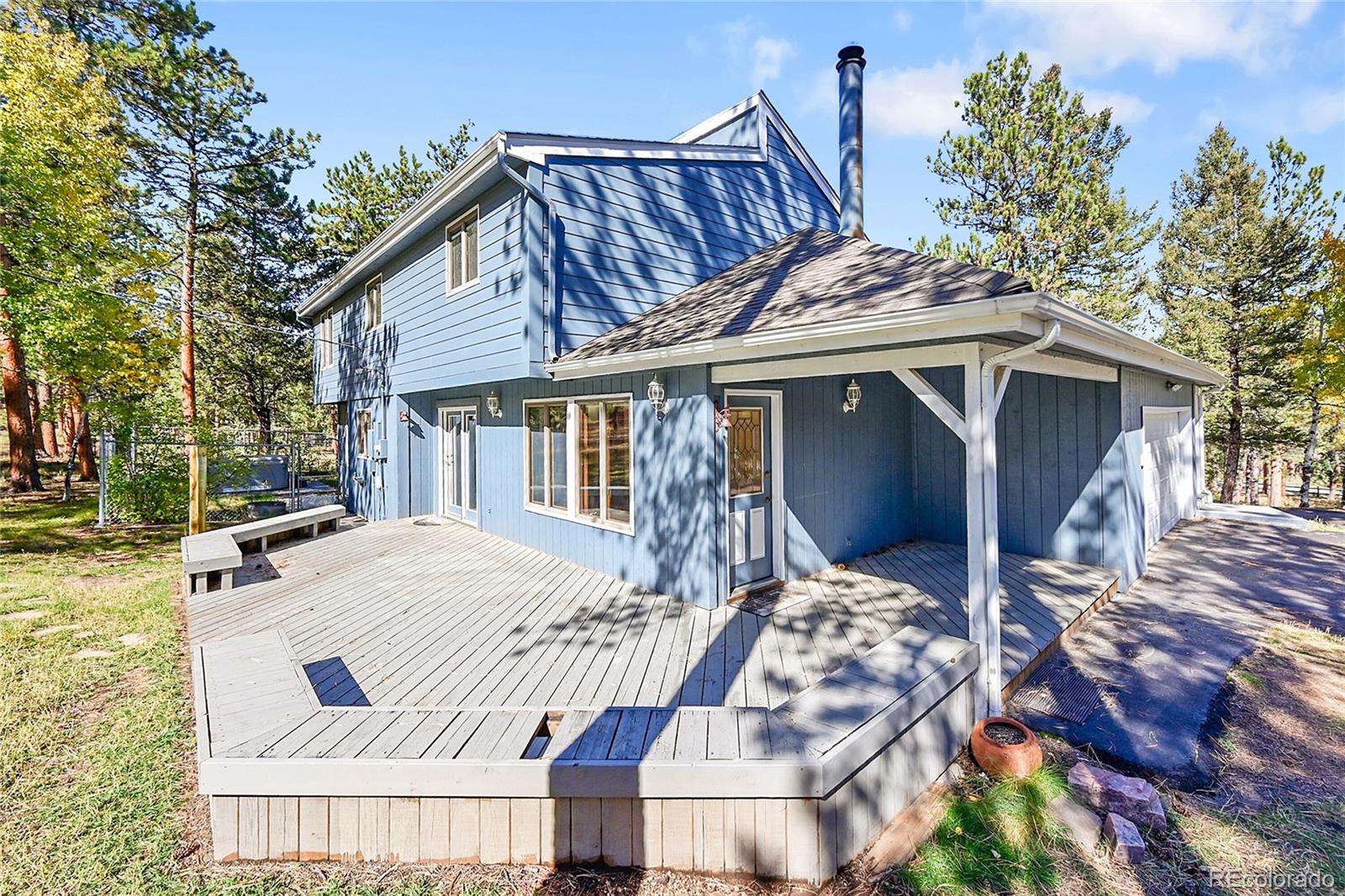 348 Nova Road Pine, CO 80470 - Photo 33 of 50 a view of a house with wooden floor