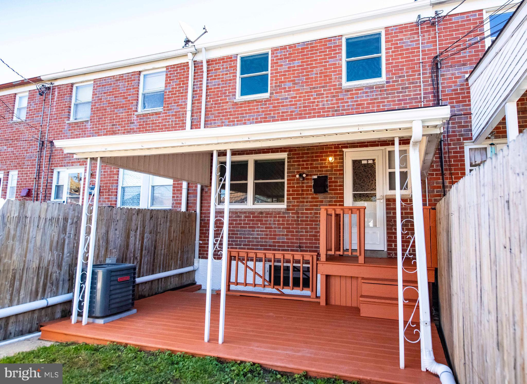 1038 Middleborough Road Baltimore, MD 21221 - Photo 32 of 39 Exterior Rear Covered Deck/Patio