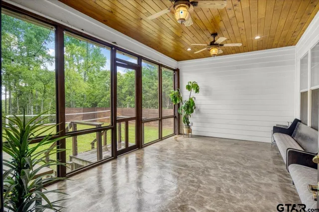 a living room filled with furniture