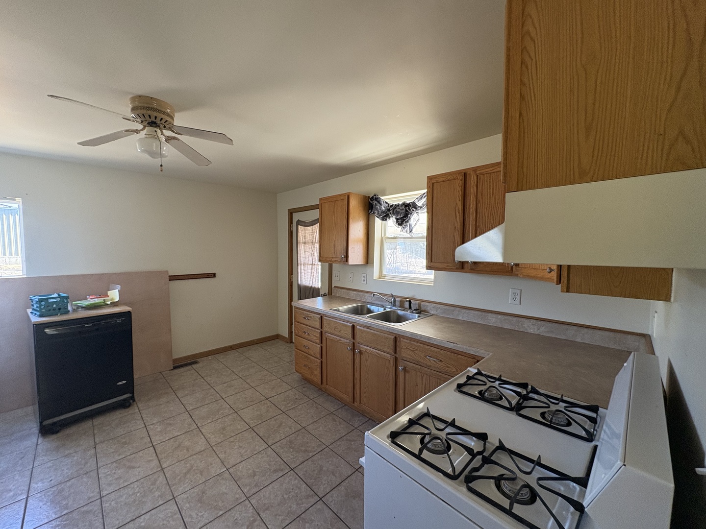 221 North 9th Street Rochelle, IL 61068 - Photo 6 of 17 a kitchen with granite countertop a stove and a sink