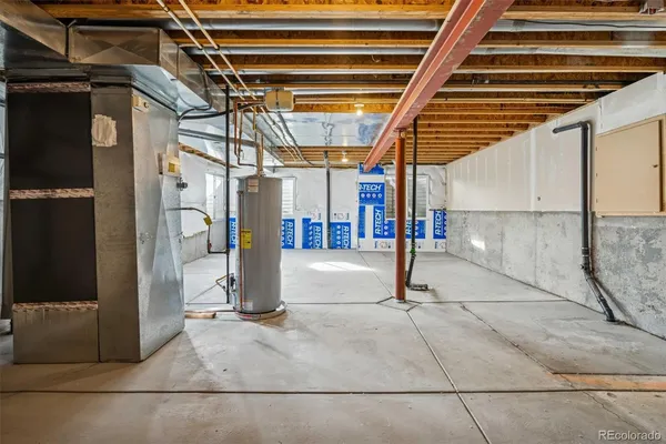 a view of a garage
