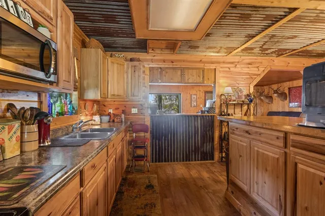 a view of a living room with a sink