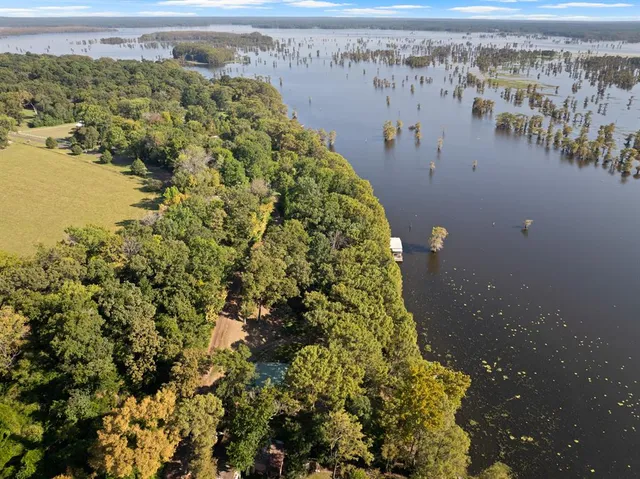 a aerial view of a house