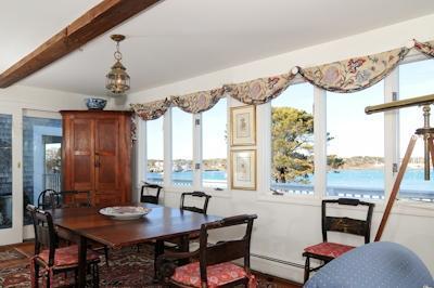 138 Stage Island Road Chatham, MA 02633 - Photo 7 of 19 a view of a dining room with furniture window and wooden floor