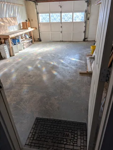 a view of storage and utility room