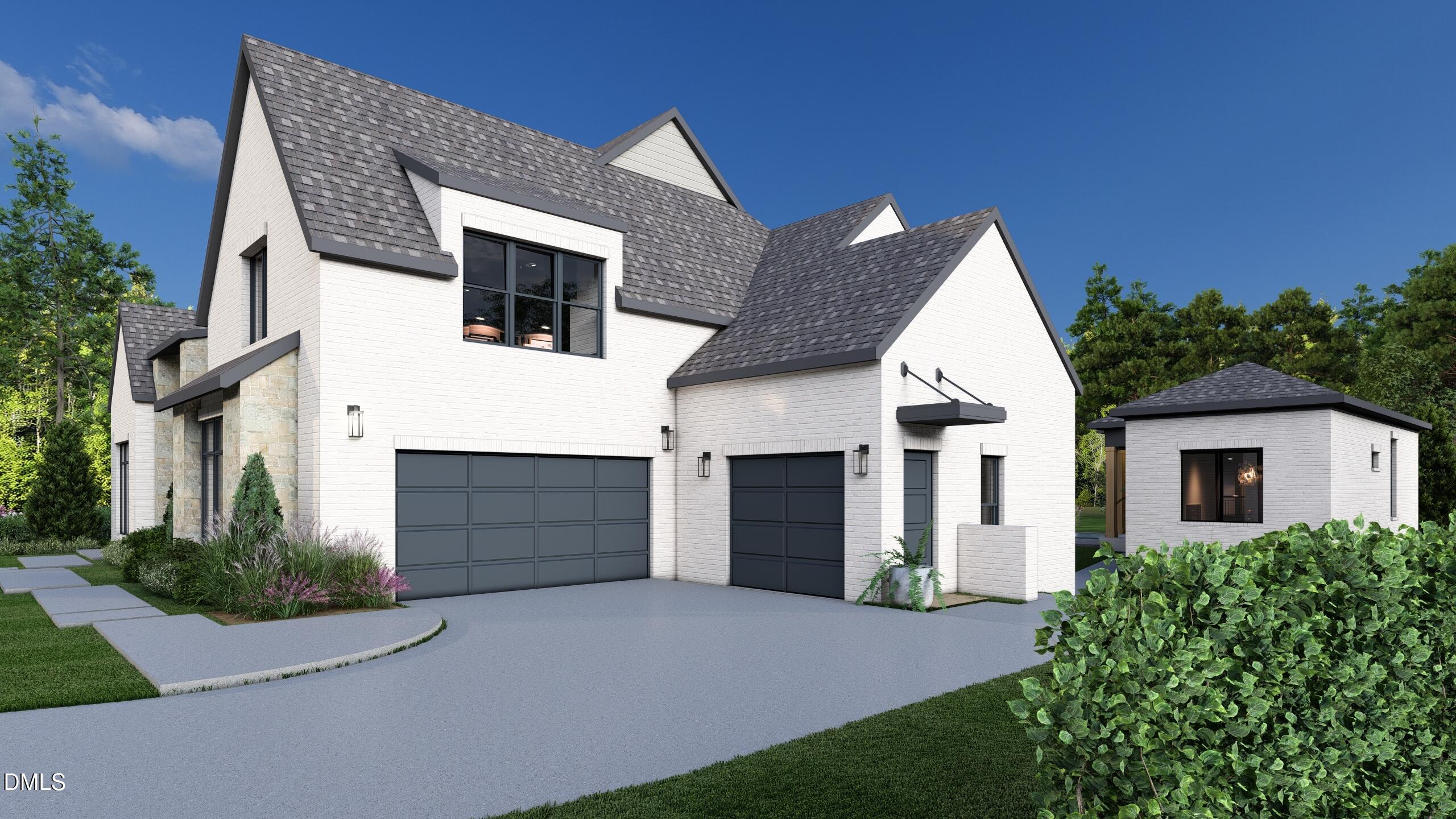 1708 Hunting Ridge Road Raleigh, NC 27615 - Photo 12 of 35 a front view of a house with a yard and garage