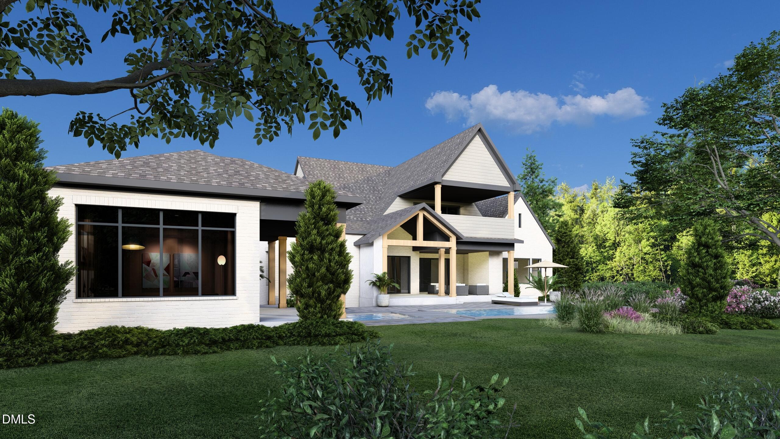 1708 Hunting Ridge Road Raleigh, NC 27615 - Photo 13 of 35 a front view of a house with a garden and yard