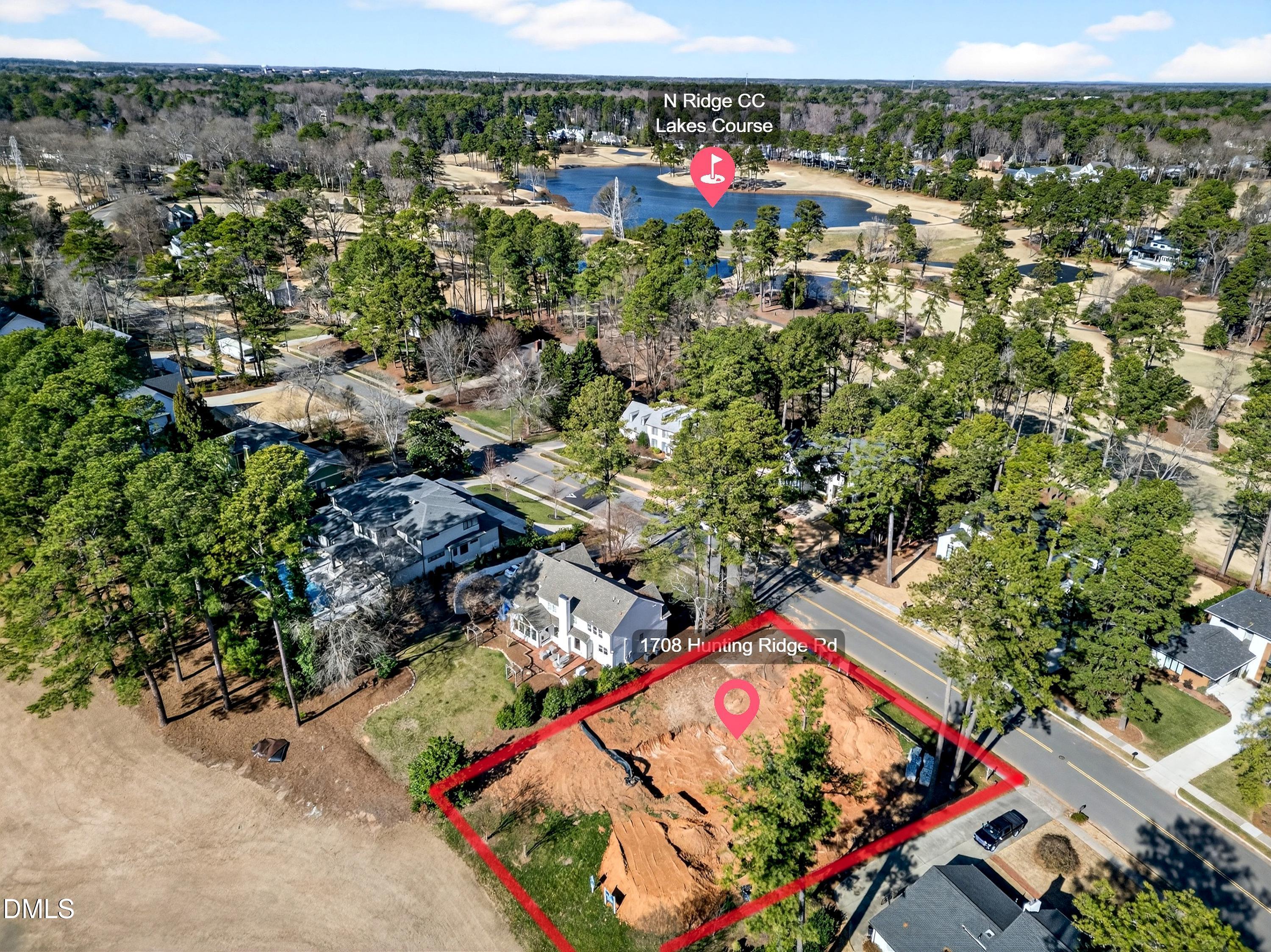 1708 Hunting Ridge Road Raleigh, NC 27615 - Photo 27 of 35 an aerial view of a houses