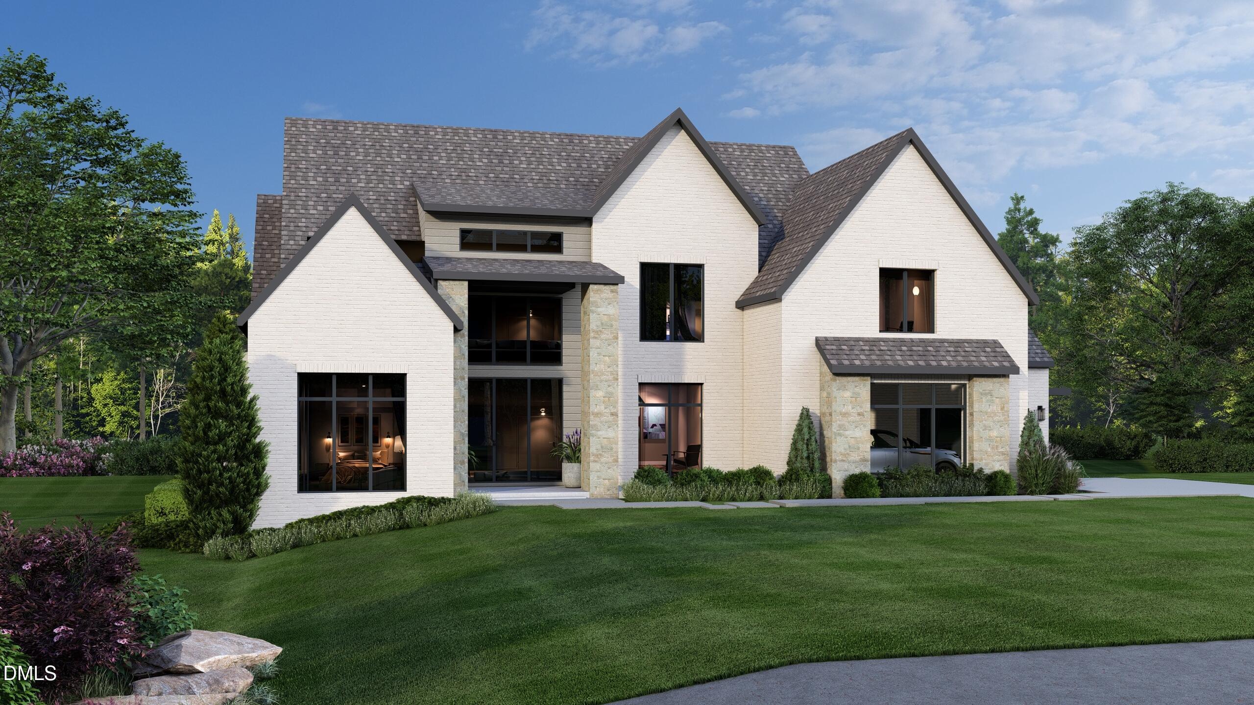 1708 Hunting Ridge Road Raleigh, NC 27615 - Photo 8 of 35 a front view of a house with a yard and garage