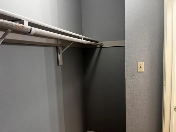 a close view of closet