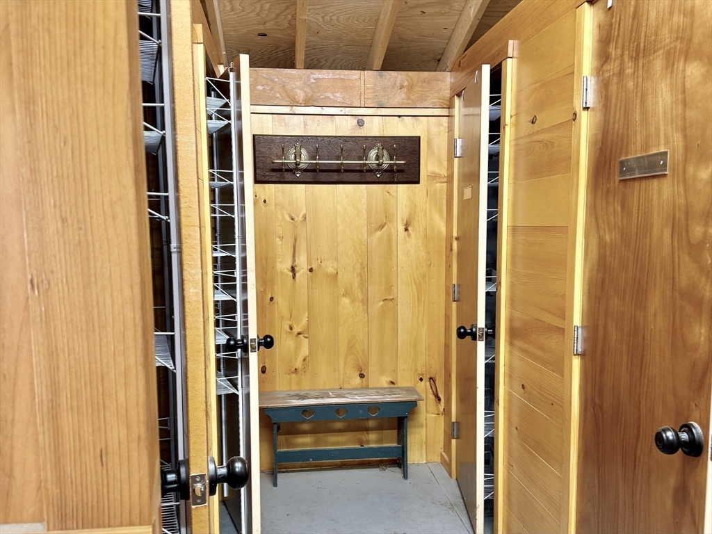 27 Old Poor Farm Road Ware, MA 01082 - Photo 31 of 42 a bathroom with a shower and a door