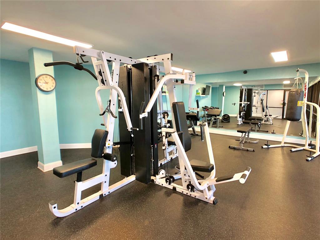 6009 Sea Ranch Drive, Unit 704 Hudson, FL 34667 - Photo 47 of 57 a view of a room with gym equipment