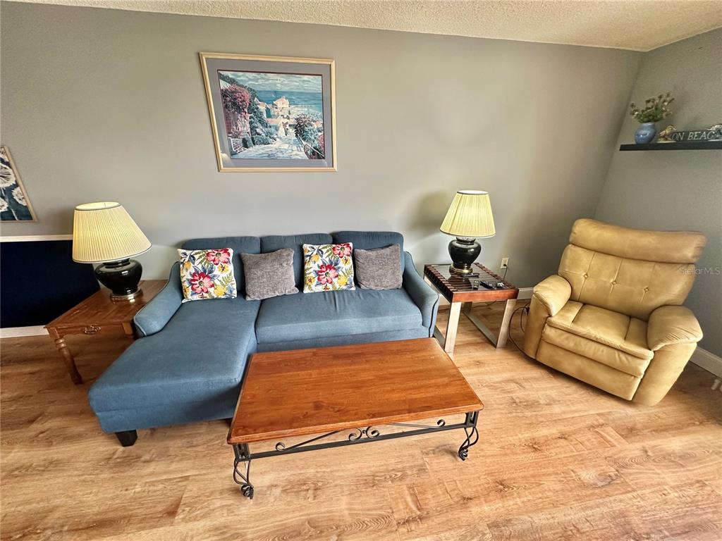 6009 Sea Ranch Drive, Unit 704 Hudson, FL 34667 - Photo 8 of 57 a living room with furniture rug and lamp