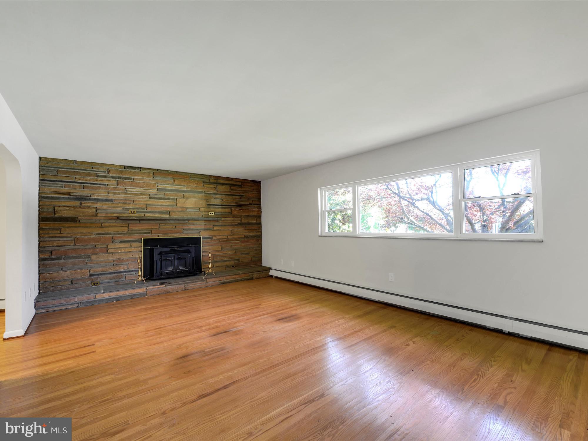 605 Fairview Road Swarthmore, PA 19081 - Photo 4 of 28 Large Living Room with BEAUTIFUL hardwood floors