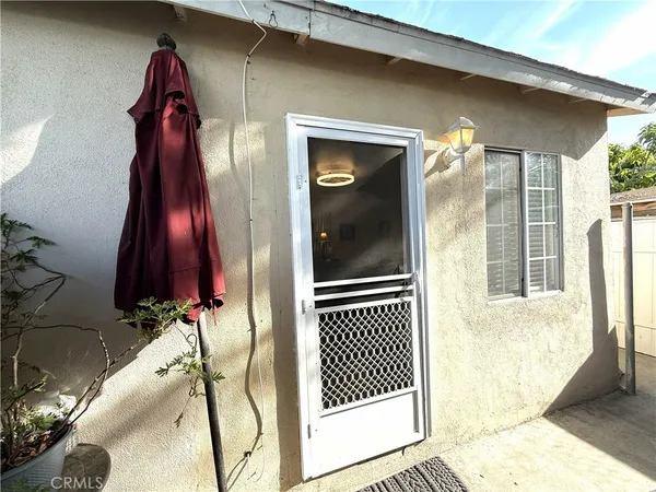 a view of front door