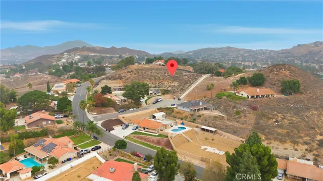a view of a city from a patio