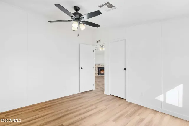 wooden floor in an empty room