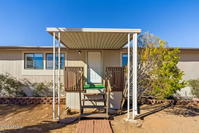 a view of outdoor space with seating area