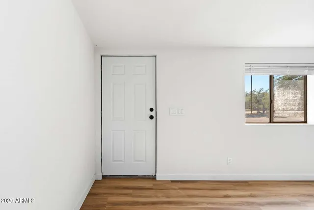 a view of wooden floor